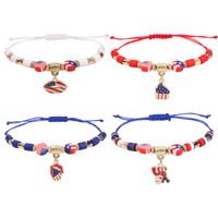 Wholesale Jewelry Simple Style Classic Style Color Block Artificial Crystal Cloth Beaded Bracelets sku image 2