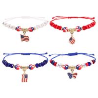 Wholesale Jewelry Simple Style Classic Style Color Block Artificial Crystal Cloth Beaded Bracelets sku image 4