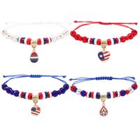 Wholesale Jewelry Simple Style Classic Style Color Block Artificial Crystal Cloth Beaded Bracelets sku image 5