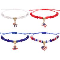 Wholesale Jewelry Simple Style Classic Style Color Block Artificial Crystal Cloth Beaded Bracelets sku image 6