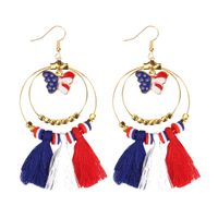 1 Pair Simple Style Classic Style Printing Printing Seed Bead Soft Clay Zinc Alloy Drop Earrings sku image 12