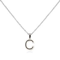 304 Stainless Steel Sweet Polishing Letter Pendant Necklace sku image 3