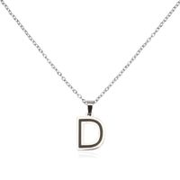 304 Stainless Steel Sweet Polishing Letter Pendant Necklace sku image 4