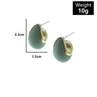 Einfache Geometrische Acryl-sprühfarbe Metall Kontrast Ohrringe Großhandel Nihaojewelry main image 2