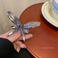 Women's Cute Butterfly Metal Plating Hair Claws sku image 3