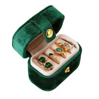 Cute Pastoral Solid Color Pu Leather Jewelry Boxes sku image 8