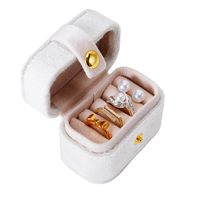 Cute Pastoral Solid Color Pu Leather Jewelry Boxes sku image 9