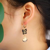 1 Pair Casual Beach Starfish Conch Shell Beaded Natural Stone 18K Gold Plated Drop Earrings main image 9