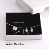 304 Stainless Steel Copper White-Plated K Elegant Simple Style Shiny Inlay Human Cross Butterfly Zircon Bracelets main image 10