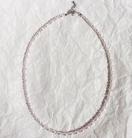 Elegant Geometric Natural Stone Pearl Brass Beaded Women's Necklace sku image 1