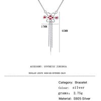 Sterling Silber Lässig Epoxid Quaste Knoten Halskette Mit Anhänger main image 2