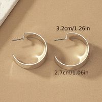 1 Pair IG Style Modern Style Classic Style C Shape Alloy Ear Studs main image 2