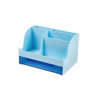 Ins Desktop Storage Box Drawer Student Stationery Creative Office Gift Dresser Storage Bucket Plastic Pen Holder sku image 3