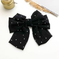 Women's Cute Simple Style Bow Knot Alloy Cloth Hair Clip sku image 4