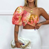 Holiday Daily Beach Women's Vacation Printing Polyester Backless Skirt Sets Skirt Sets main image 3