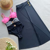 Women's Sexy Color Block 2 Pieces Set Bikinis Swimwear main image 1