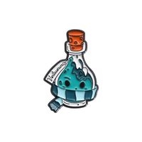 Cartoon-Stil Süß Cowboy-Stil Tier Katze Flasche Legierung Stempeln Einbrennlack Überzug Unisex Broschen sku image 8