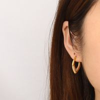 1 Pair Simple Style Geometric 304 Stainless Steel 18K Gold Plated Earrings main image 9
