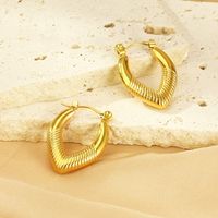1 Pair Simple Style Geometric 304 Stainless Steel 18K Gold Plated Earrings main image 5