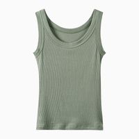 Women's Vest Tank Tops Simple Style Solid Color main image 3