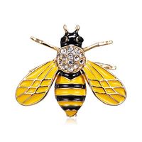 Cartoon Style Cute Animal Insect Bee Alloy Enamel Plating Inlay Rhinestones Unisex Brooches sku image 32