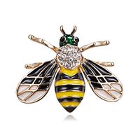 Cartoon Style Cute Animal Insect Bee Alloy Enamel Plating Inlay Rhinestones Unisex Brooches sku image 31