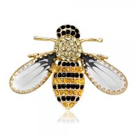 Cartoon Style Cute Animal Insect Bee Alloy Enamel Plating Inlay Rhinestones Unisex Brooches sku image 39