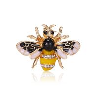 Cartoon Style Cute Animal Insect Bee Alloy Enamel Plating Inlay Rhinestones Unisex Brooches sku image 19
