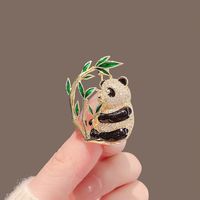 Cartoon Style Cute Animal Insect Bee Alloy Enamel Plating Inlay Rhinestones Unisex Brooches sku image 30
