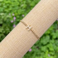Copper 18K Gold Plated Casual Simple Style Classic Style Plating Inlay Letter Zircon Bracelets sku image 8