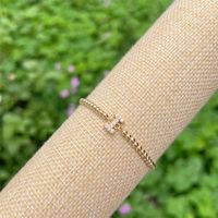 Copper 18K Gold Plated Casual Simple Style Classic Style Plating Inlay Letter Zircon Bracelets sku image 9