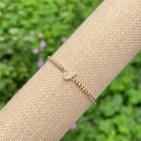 Copper 18K Gold Plated Casual Simple Style Classic Style Plating Inlay Letter Zircon Bracelets sku image 10