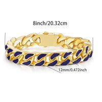 Casual Classic Style Solid Color 316 Stainless Steel  18K Gold Plated Unisex Bracelets sku image 2