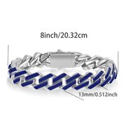 Casual Classic Style Solid Color 316 Stainless Steel  18K Gold Plated Unisex Bracelets sku image 9