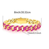 Casual Classic Style Solid Color 316 Stainless Steel  18K Gold Plated Unisex Bracelets sku image 10