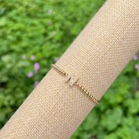 Copper 18K Gold Plated Casual Simple Style Classic Style Plating Inlay Letter Zircon Bracelets sku image 14