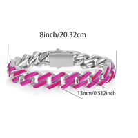 Casual Classic Style Solid Color 316 Stainless Steel  18K Gold Plated Unisex Bracelets sku image 11