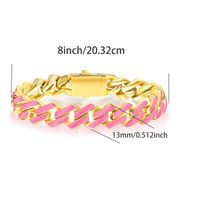 Casual Classic Style Solid Color 316 Stainless Steel  18K Gold Plated Unisex Bracelets sku image 12