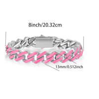 Casual Classic Style Solid Color 316 Stainless Steel  18K Gold Plated Unisex Bracelets sku image 13