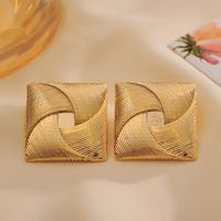 1 Pair Casual Elegant Tropical Solid Color Plating Copper 18K Gold Plated Ear Studs main image 9