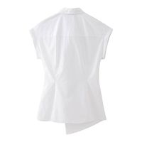 Women's Blouse Short Sleeve Blouses Streetwear Solid Color main image 3
