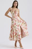 Women'S A-Line Skirt Streetwear Collarless Printing Sleeveless Solid Color Midi Dress Street main image 6