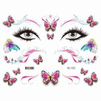 Lady Butterfly Pet Tattoos & Body Art 1 Piece sku image 95