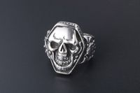 304 Stainless Steel Gothic Retro Punk Polishing Skull Rings main image 5