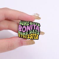 Cartoon Style Cowboy Style Letter Alloy Stamping Stoving Varnish Plating Unisex Brooches main image 7