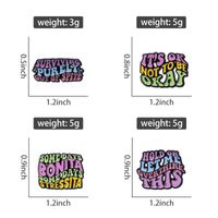 Cartoon Style Cowboy Style Letter Alloy Stamping Stoving Varnish Plating Unisex Brooches main image 2