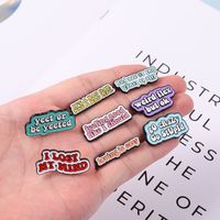 Cartoon Style Cowboy Style Letter Alloy Stamping Stoving Varnish Plating Unisex Brooches main image 5