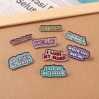 Cartoon Style Cowboy Style Letter Alloy Stamping Stoving Varnish Plating Unisex Brooches main image 3