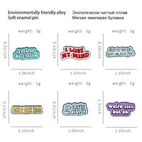 Cartoon Style Cowboy Style Letter Alloy Stamping Stoving Varnish Plating Unisex Brooches main image 2