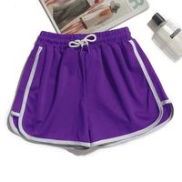 Women's Weekend Daily Sports Casual Simple Style Sports Simple Solid Color Shorts Elastic Waist Washed Shorts main image 5
